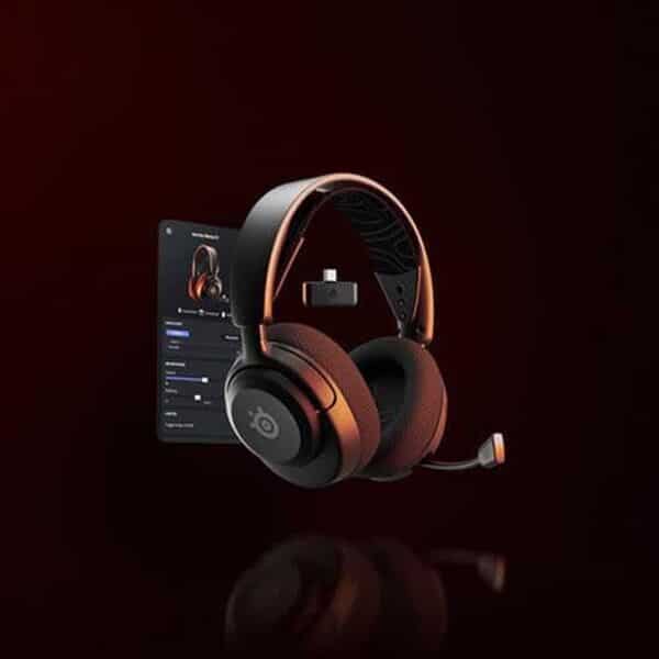 SteelSeries Arctis Nova 5 Casque Gaming Sans Fil Multi-Système - Haut-parleurs magnétiques néodyme - 100+ profils audio - Batterie 60h - 2,4GHz/BT - Micro ClearCast Gen 2.X - PS4/5, PC, Switch, Mobile