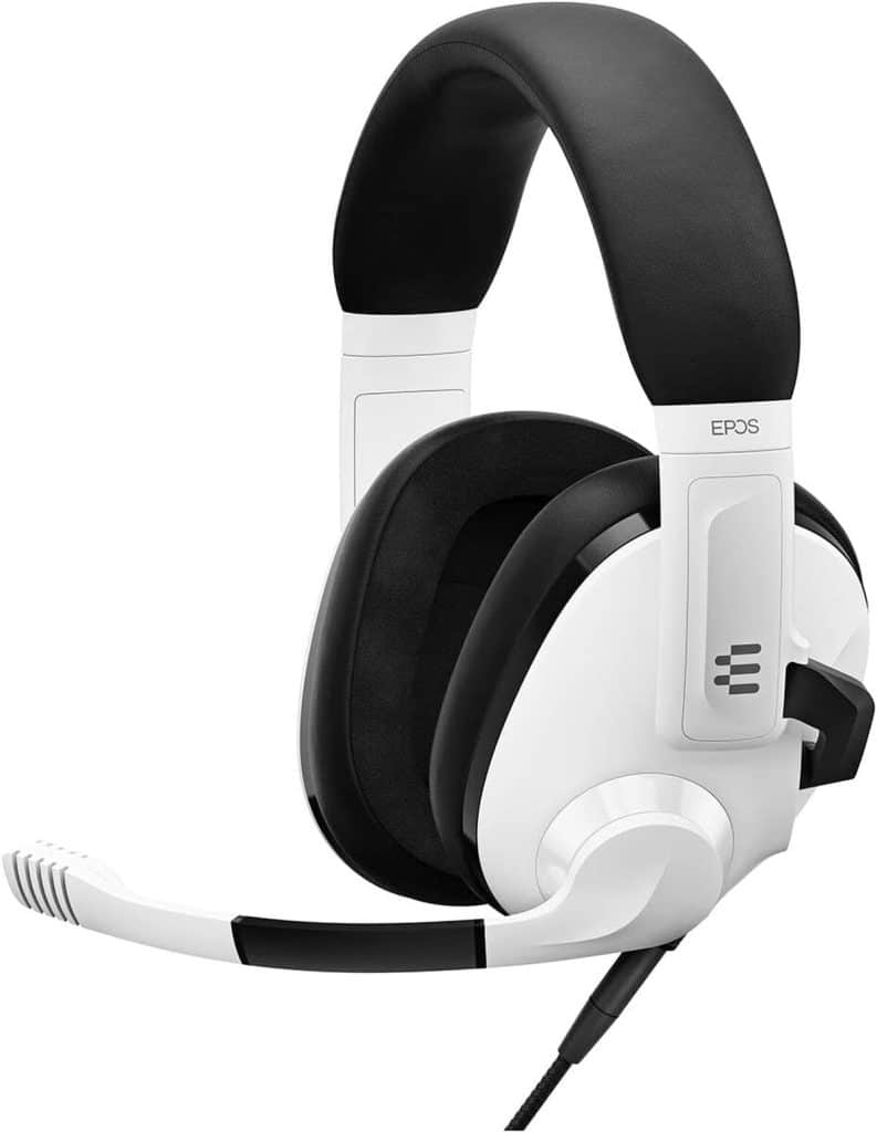 Test casque gamer : epos H3 fermé blanc, haute qualité audio