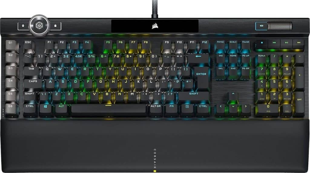 Test : clavier optique Corsair K100 RGB pour gaming