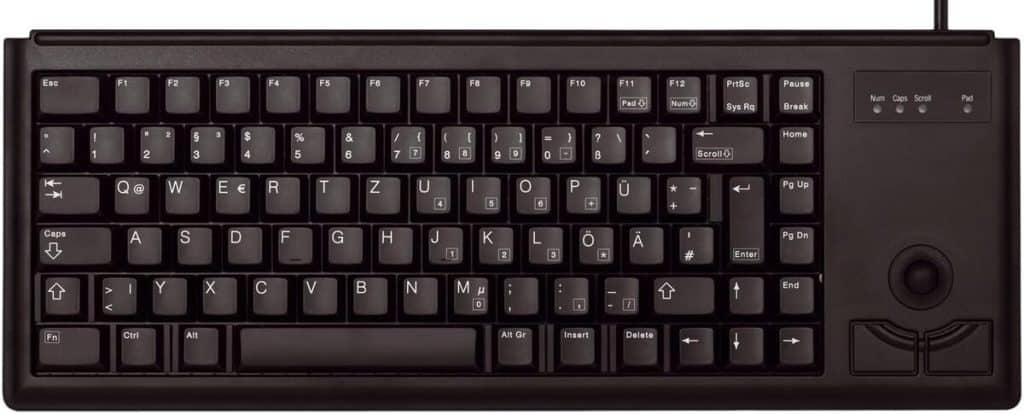 Test du clavier compact Cherry G84-4400 avec trackball