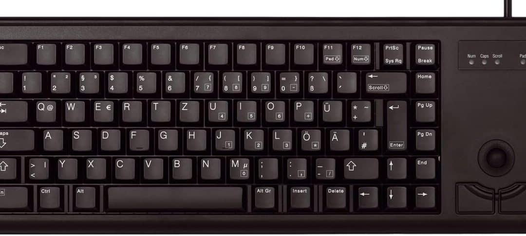 Test du clavier compact Cherry G84-4400 avec trackball