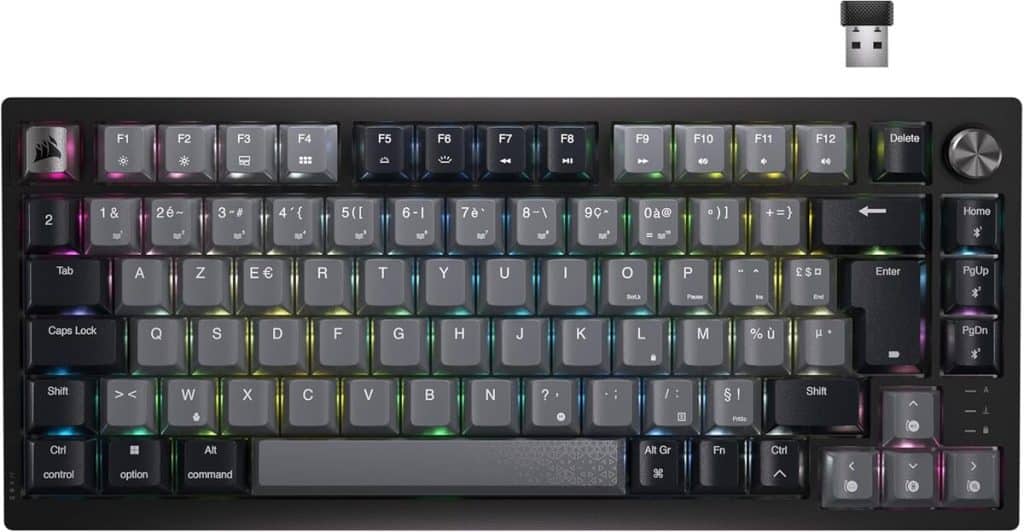 Test du clavier Corsair K65 Plus Wireless : gaming RGB mécano sans fil