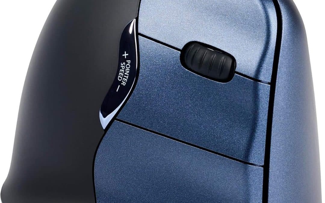 Test souris verticale Bakker Elkhuizen VM4RW bleu