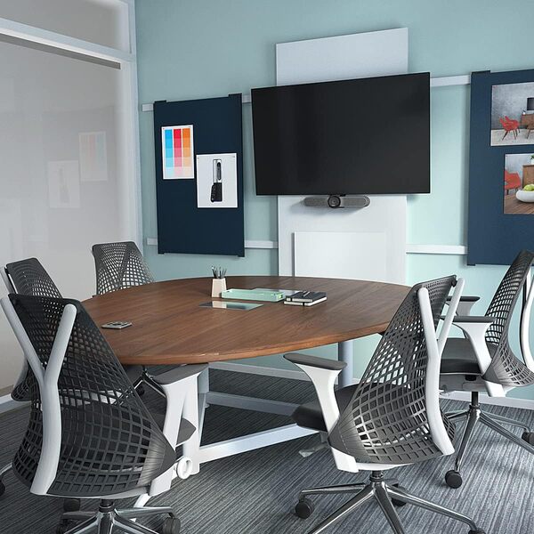 Logitech MeetUp, Système de ConférenceCam, Webcam Visioconférence, Ultra HD 4K/1080p/720p, 3 Microphones/Haut-Parleur Personnalisables, Champ de Vision Etendu 120°, PC/Mac/Portable/Macbook/Tablette