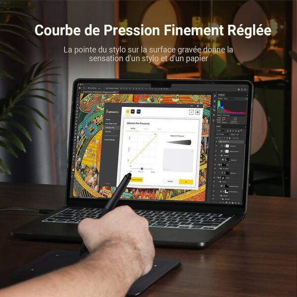 Xencelabs Pen Tablet Small Tablette Graphique Professionnelle 8 Pouces Tablette Dessin Graphique sans Fil 2 Stylets sans Batterie Ratio 16:9 pour Windows-Arm/Windows/Mac/Linux