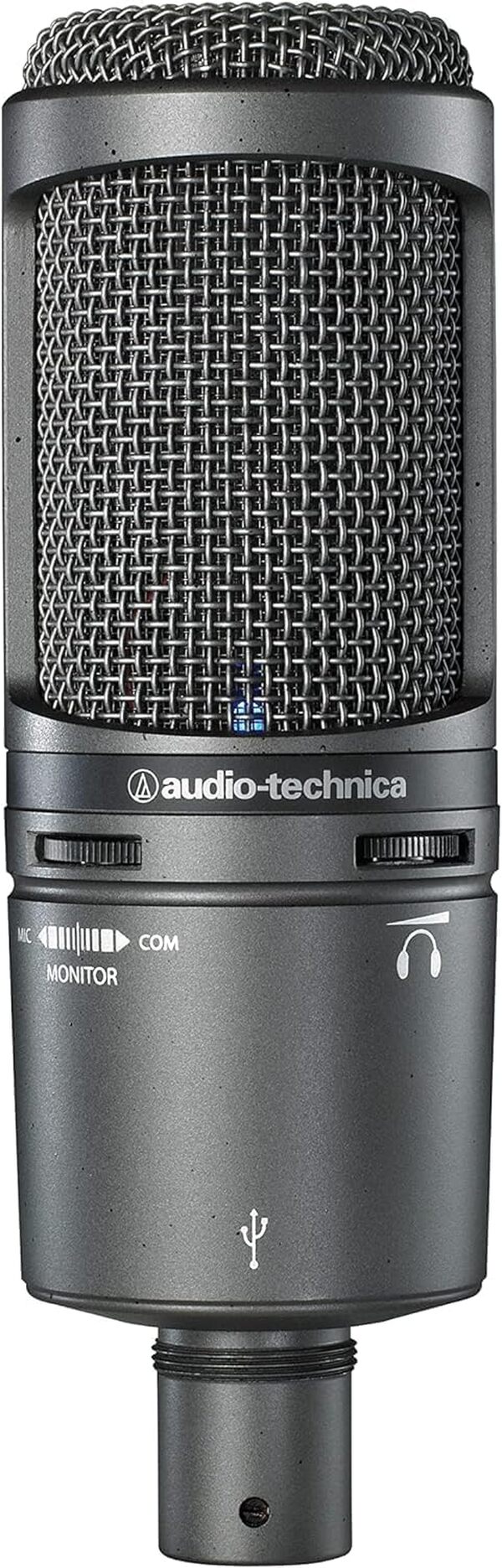 Audio-Technica 2020USB+ Microphone Cardioïde à Électret (connexion USB) Gris Foncé