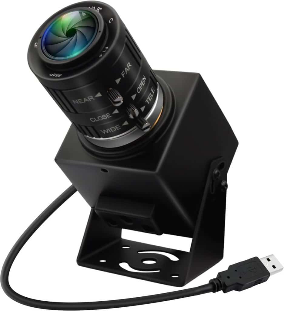 Test caméra USB ELP 48 MP 8K avec zoom manuel