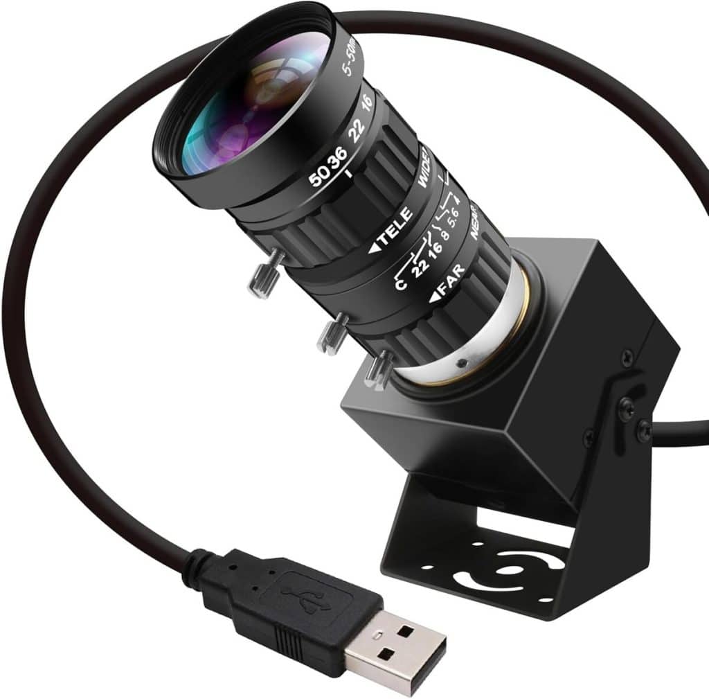 Test : caméra USB ELP 48 MP 8K ultra HD pour sécurité et vidéo industrielle