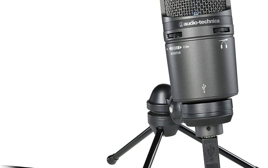 Test du microphone Audio-Technica 2025USB+ gris foncé