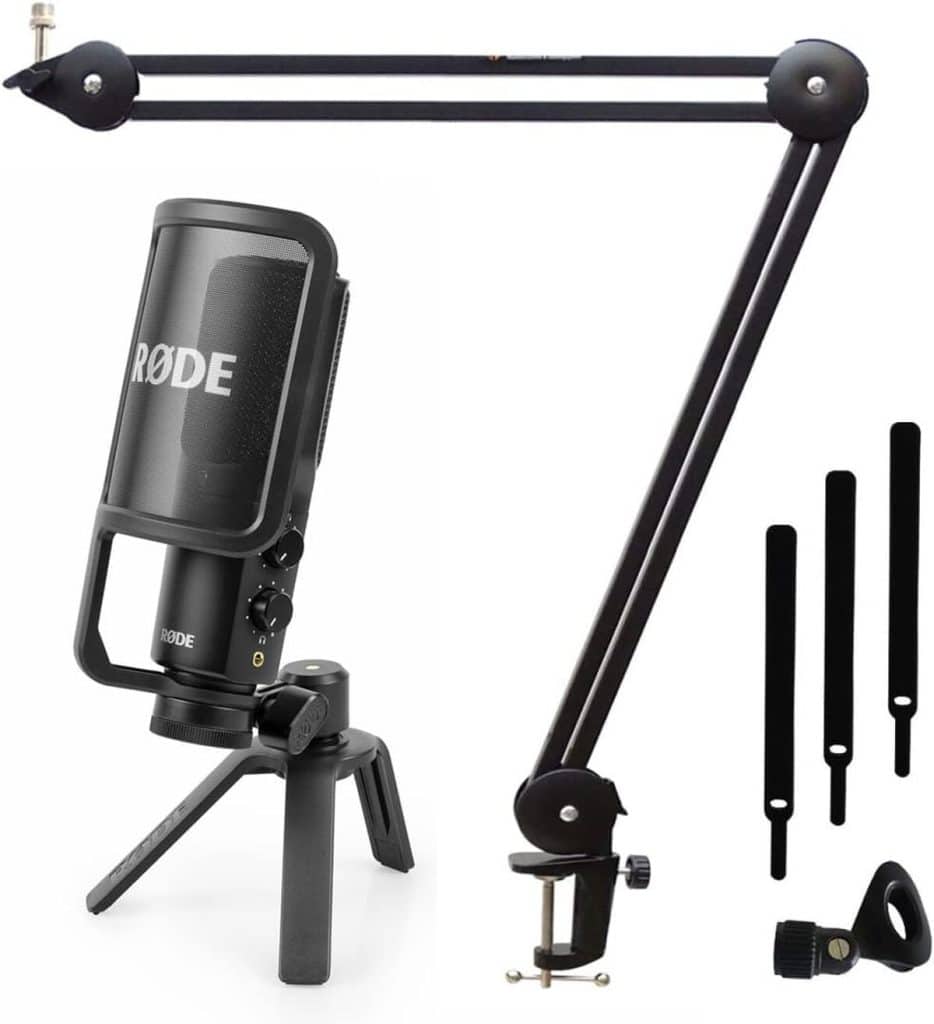 Test du microphone RØDE NT-USB+ avec bras articulé Keepdrum MS138