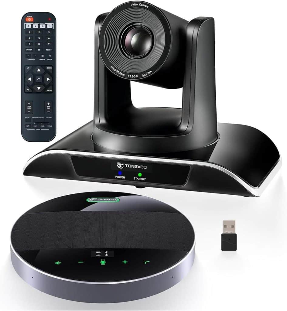 Test du système de caméra TONGVEO 1080P : zoom optique 3x et micro Bluetooth