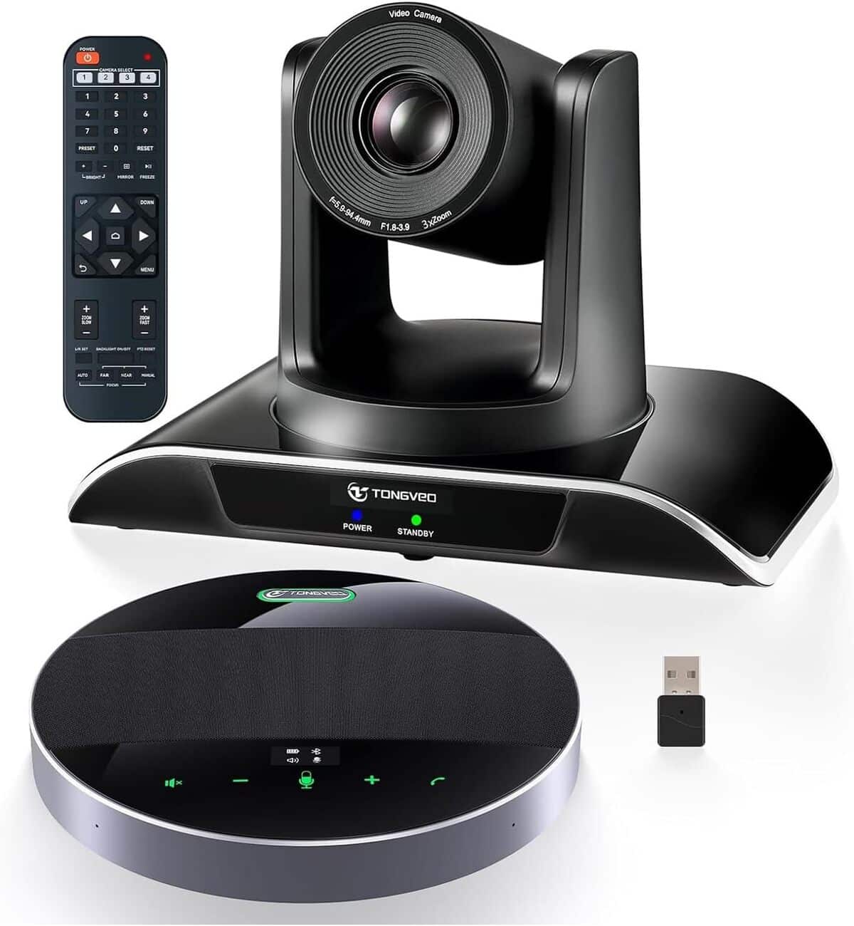 Test du système de caméra TONGVEO 1080P : zoom optique 3x et micro Bluetooth