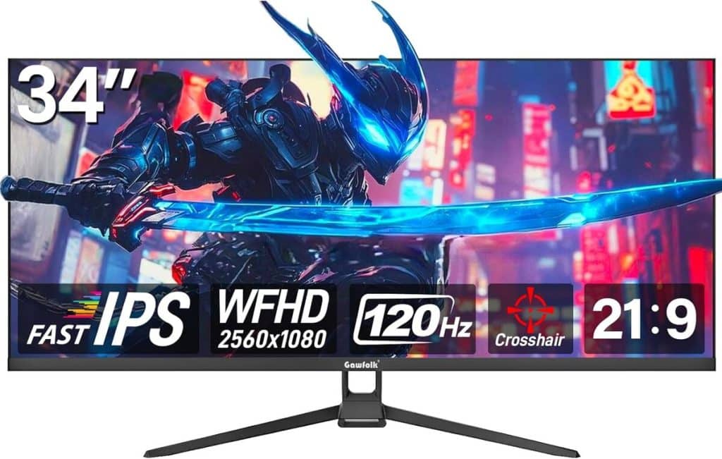 Test : gawfolk Moniteur UltraWide 34 pouces IPS, 120 Hz