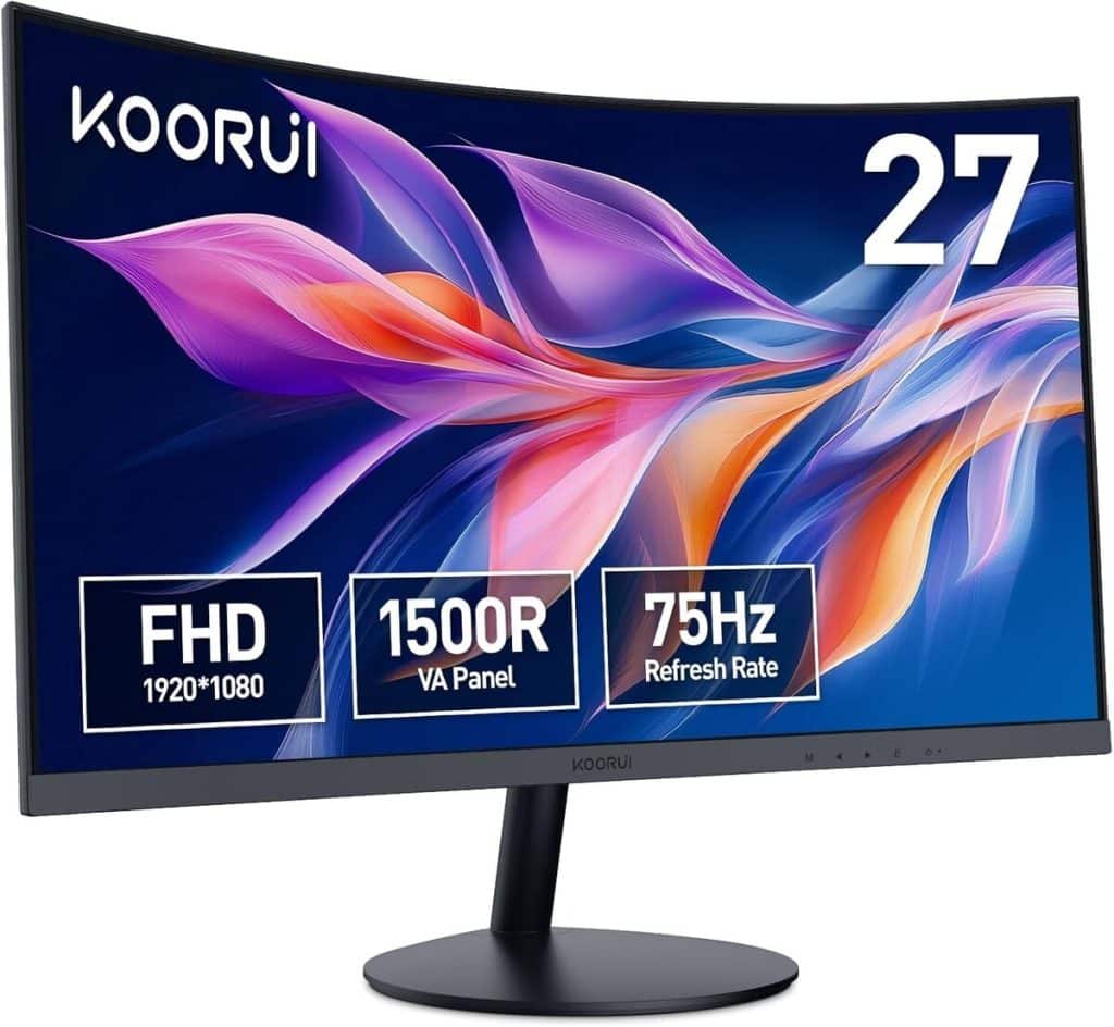 Test KOORUI écran PC incurvé 27 pouces : immersion FHD ultime