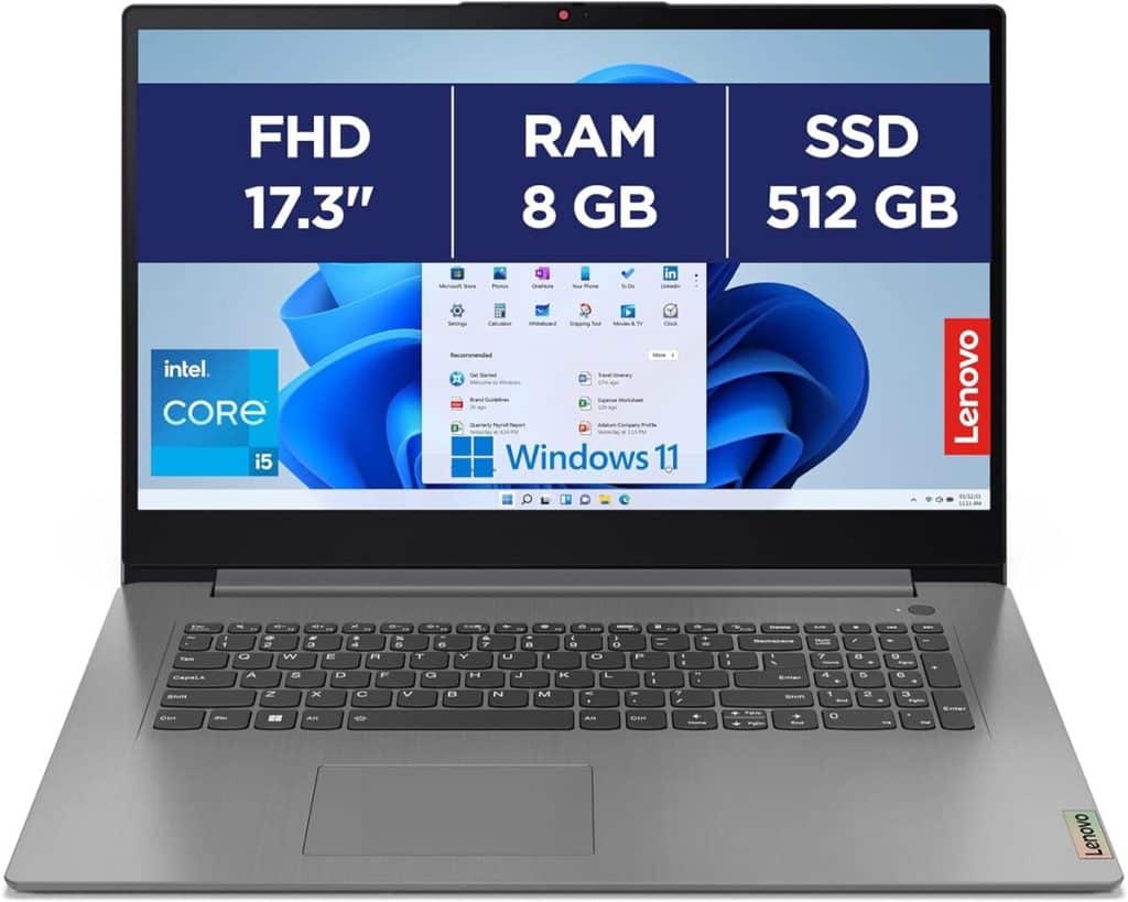 Test Lenovo IdeaPad 3 17IRU7 : performance et grand écran