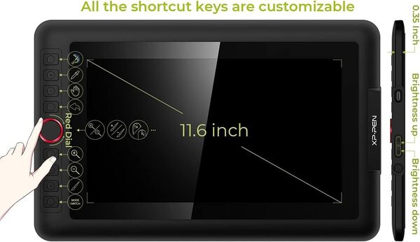 XP-Pen Artist 12 Pro Tablette Graphique avec Ecran HD IPS 11.6