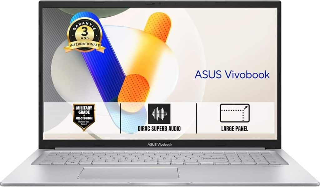 Test ASUS Vivobook 17 S1704VA : performance et mobilité au rendez-vous