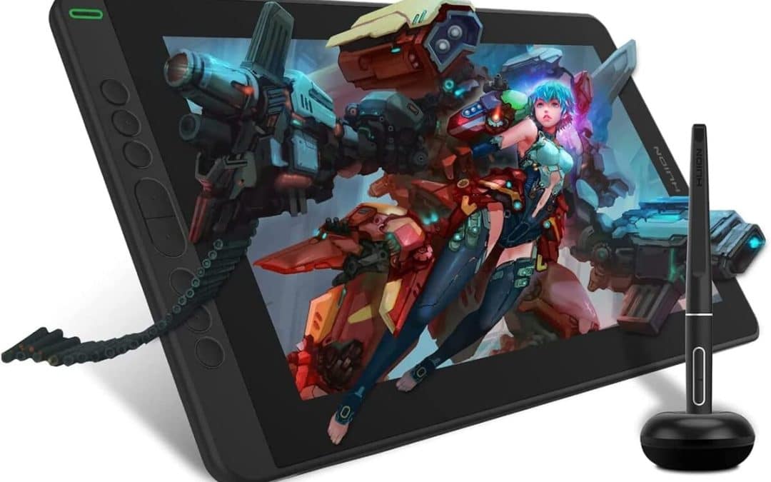 Test de la tablette graphique HUION Kamvas 13 : stylet performant et écran laminé