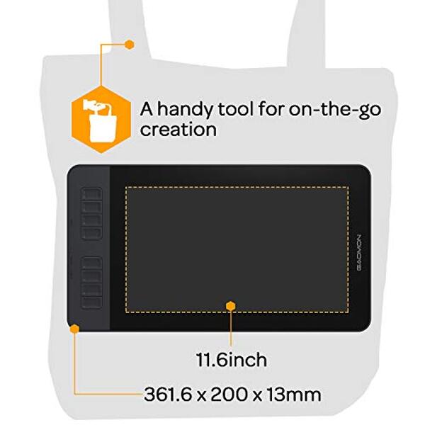 Découvrez notre avis détaillé sur la tablette graphique Gaomon PD1161 : écran HD 11, 6 pouces et stylet avec 8192 niveaux de pression pour artistes numériques et designers.
