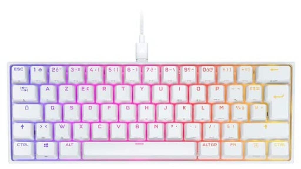 Test du clavier de jeu Corsair K65 RGB Mini : compact et performant