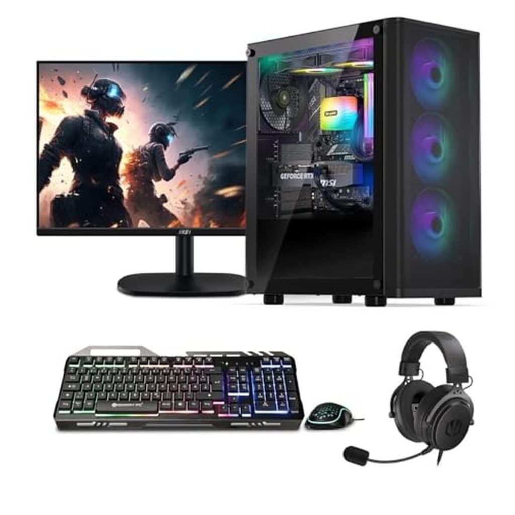 Test : pC de jeu Ryzen 3 3200G complet avec moniteur et accessoires