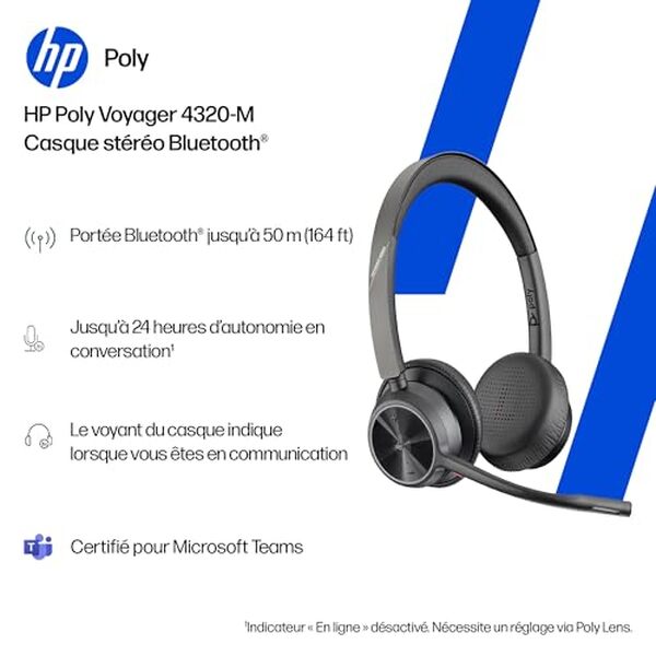 Découvrez notre test du micro-casque sans fil Poly Voyager 4320 UC pour une expérience sonore inégalée avec Teams et Zoom. Améliorez vos appels et vos réunions virtuelles grâce à une performance audio fluide et confortable.
