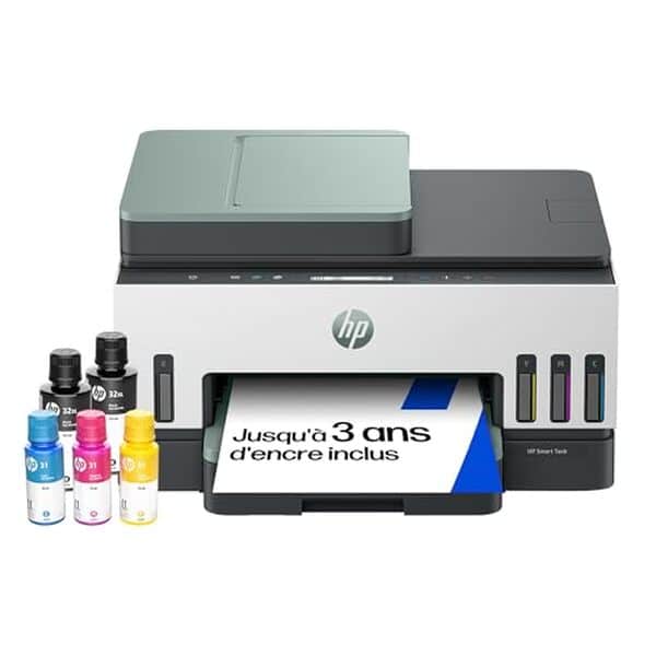 Découvrez les avantages de l'imprimante couleur sans fil HP Smart Tank 7307 : performances, qualité d'impression et coût abordable. Notre guide vous aide à faire le bon choix pour vos besoins d'impression.