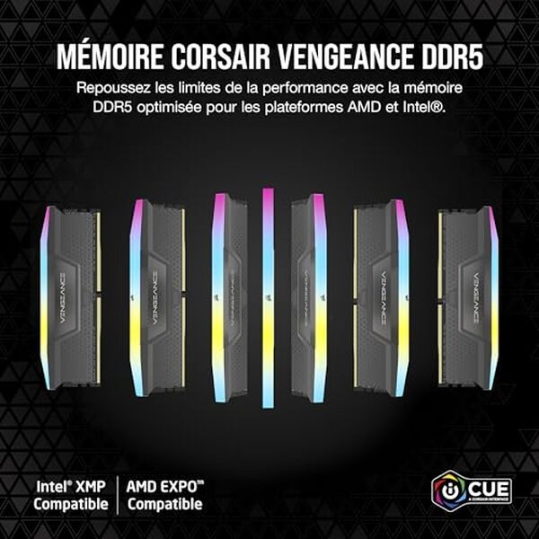Découvrez notre test de la mémoire Corsair Vengeance RGB DDR5 64 Go. Idéale pour le gaming, elle offre des performances exceptionnelles à 6000 MHz. Plongez dans notre analyse détaillée pour optimiser votre configuration.