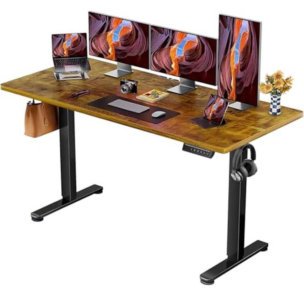 Test : bureau électrique assis-debout ErGear, panneau intelligent 4 mémoires