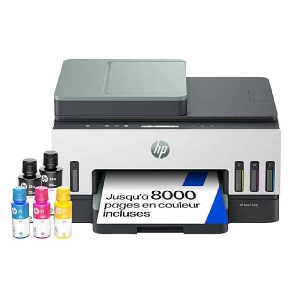Test de l'imprimante couleur sans fil HP Smart Tank 7307