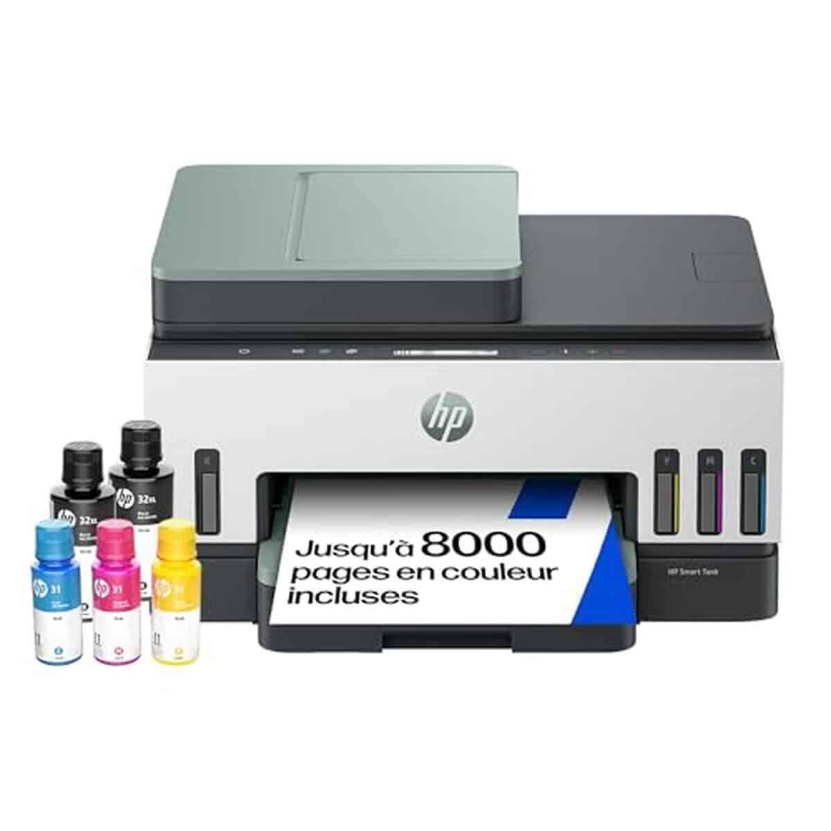 Test de l'imprimante couleur sans fil HP Smart Tank 7307