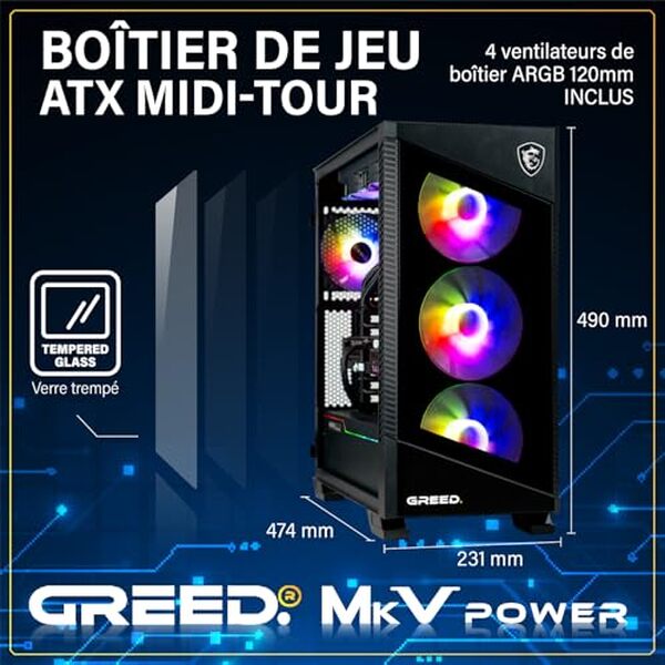 Découvrez notre avis sur le Greed MK5 Power : le PC gaming ultime avec Intel i9 et RTX 5070 Ti pour une expérience de jeu inégalée