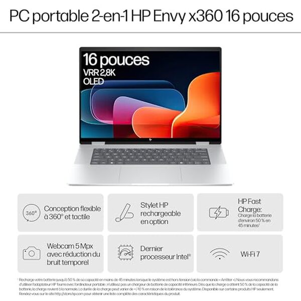 Découvrez notre test complet du HP Envy 16-ac0000sf avec écran OLED 2.8K. Performances, design et autonomie du meilleur portable convertible 16 pouces. 