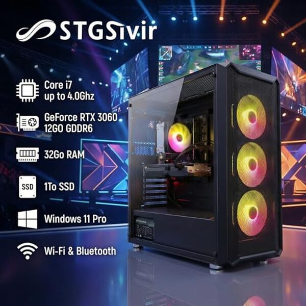 Découvrez notre test détaillé du PC gamer STGsivir avec RTX 3060 : performances, puissance et rapport qualité-prix pour vos jeux vidéo. 