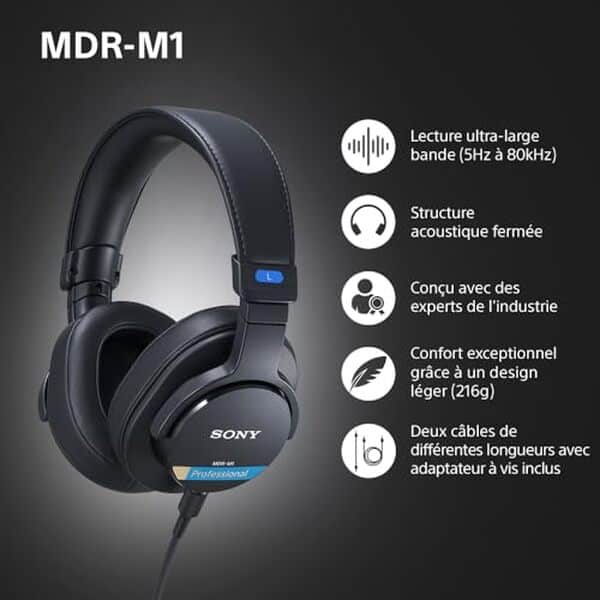 Découvrez notre test détaillé du casque Sony MDR-M1 : performances audio, confort et qualité de mixage pour les professionnels du studio. Avis complet et comparatif. 
