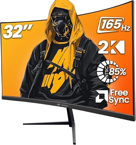 Test du moniteur de jeu CRUA 32 pouces 240Hz incurvé