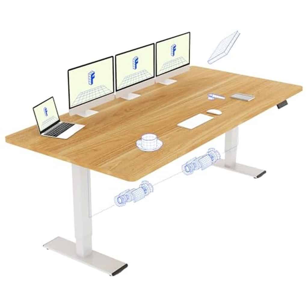 Test du bureau électrique Flexispot 2 moteurs 180 x 80 cm