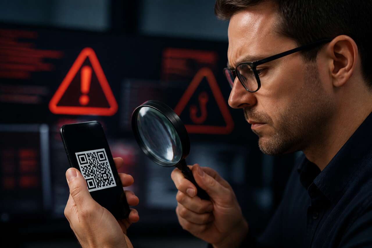 Signaux d&rsquo;alerte: rep&eacute;rer un qr code pi&eacute;g&eacute; et une page de capture