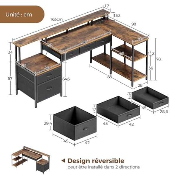 Découvrez notre test détaillé du bureau d'angle en L Rolanstar équipé de LED et prise électrique : design, fonctionnalité et qualité au meilleur prix. 