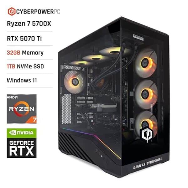 Découvrez notre test détaillé du CyberpowerPC Luxe avec processeur Ryzen 7 et carte graphique RTX 5070 Ti. Performance, prix et verdict final. 