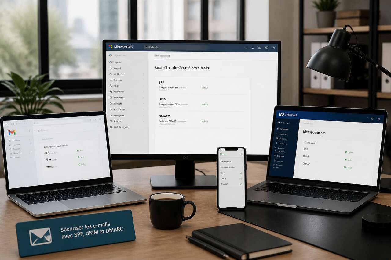 Outils et cas pratiques: microsoft 365, gmail, ovh, brevo
