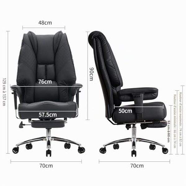 Découvrez notre test complet du fauteuil de bureau Excebet 180kg. Confort XXL, haute capacité et ergonomie pour les utilisateurs exigeants. Avis détaillé et caractéristiques. 