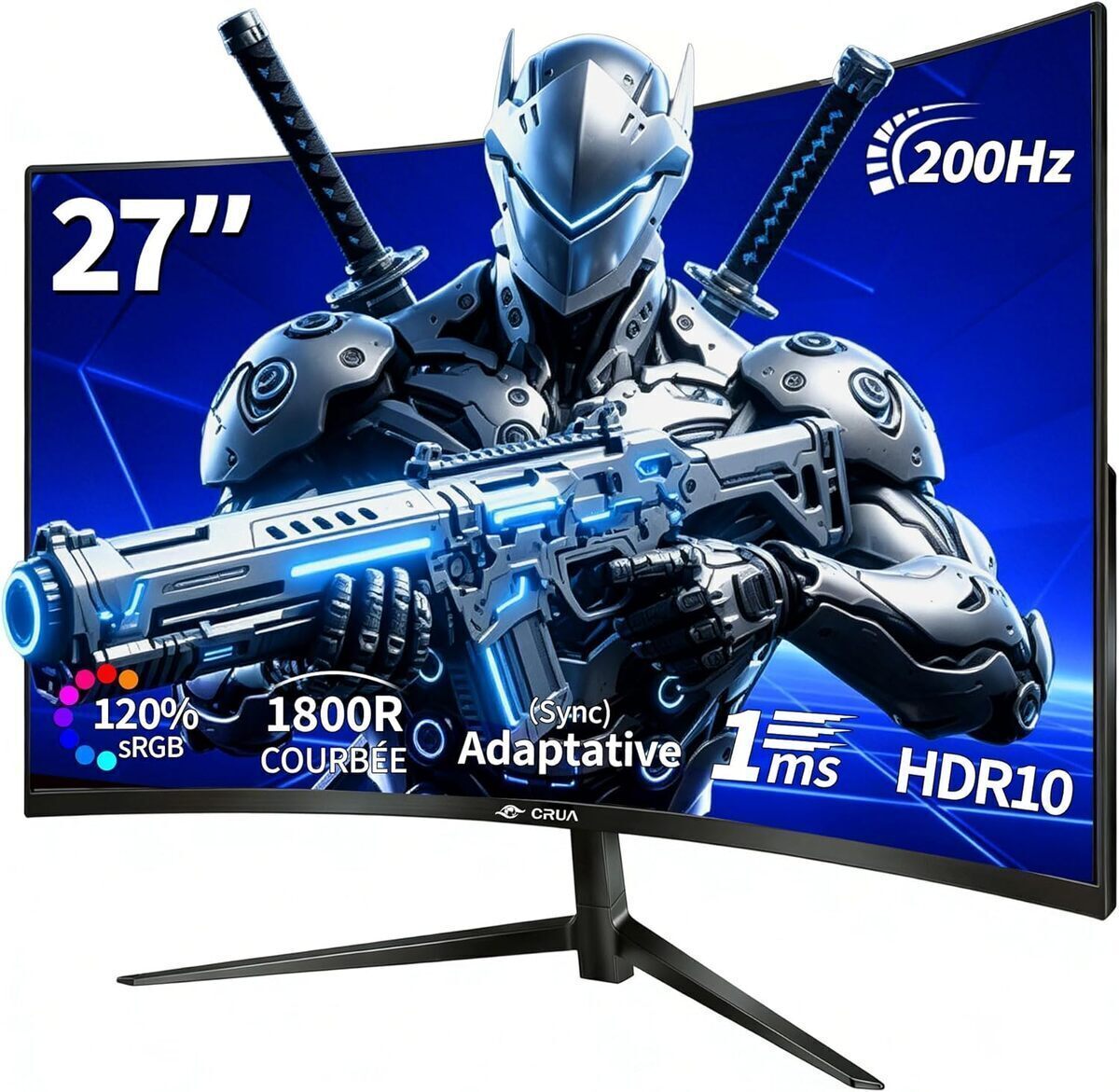 Test de l'écran incurvé Crua 27" FHD 200 Hz