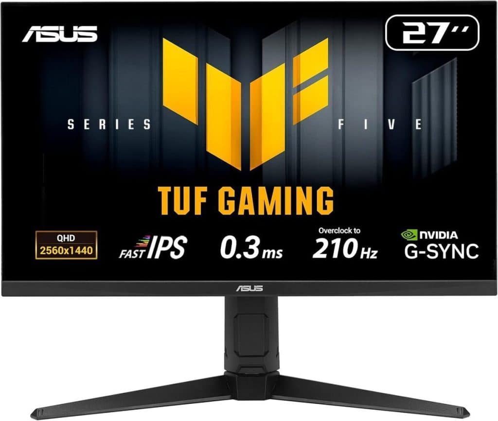 Test : moniteur ASUS TUF Gaming VG27AQL5A 27" QHD, 210Hz, 0.3ms GTG