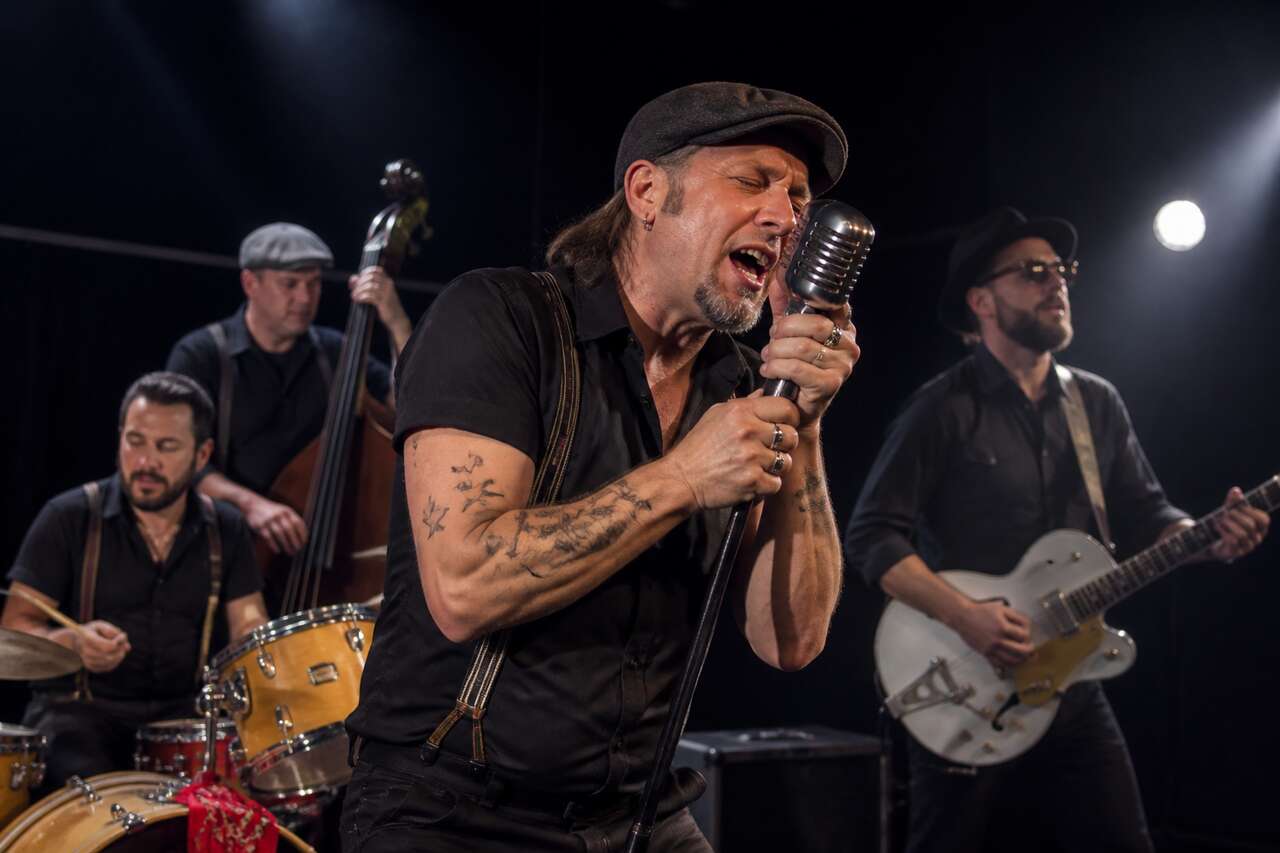 Membres du groupe et r&ocirc;le du chanteur howlin&rsquo; pelle