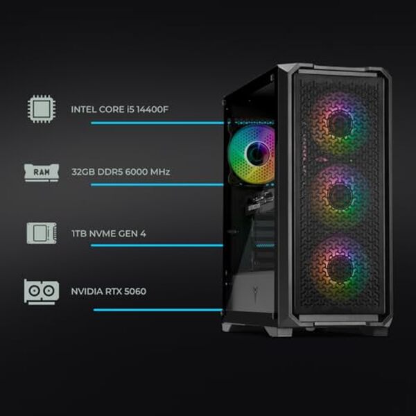 Découvrez notre test détaillé du PC gamer Yeyian Vault équipé d'un i5-14400F et d'une RTX 5060 : performances, jeux, prix et avis complet. 