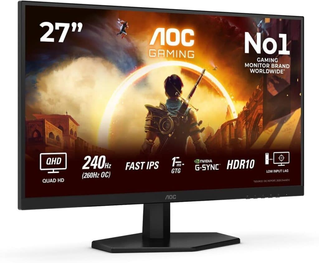 Test AOC Gaming Q27G42ZE : immersion à 260Hz