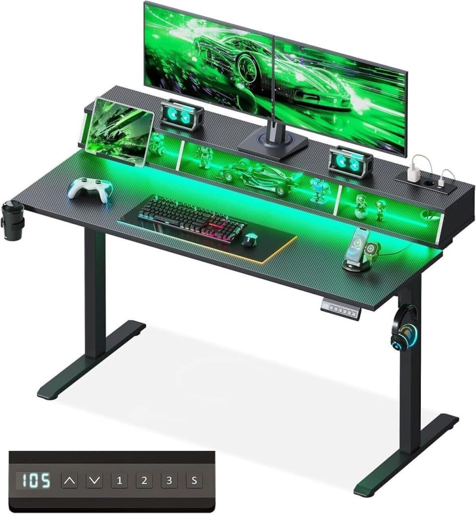 Test : bureau Gaming Offigo 140cm Avec Led Rgb