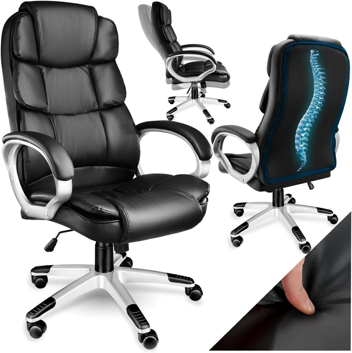 Test : chaise de bureau gaming tectake® ergonomique noir