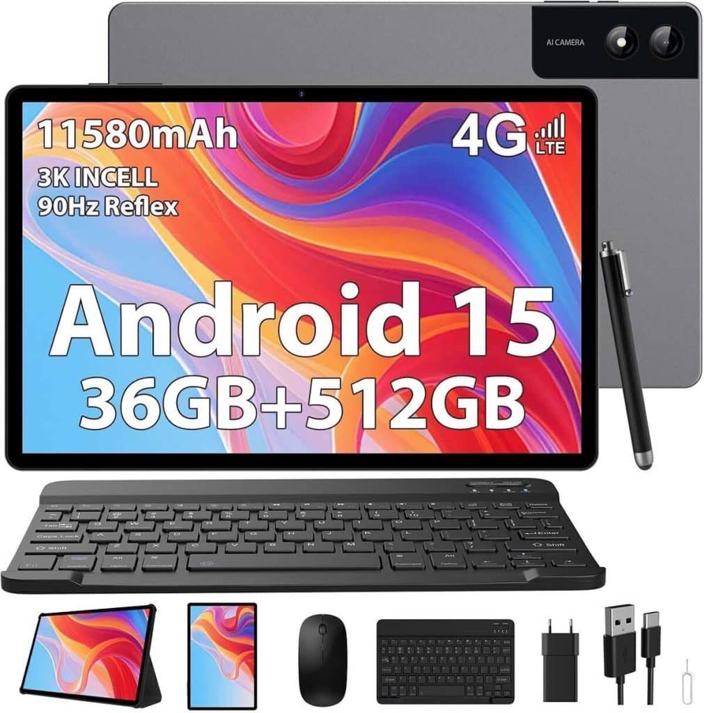 Test de la tablette SADSYMB 13 pouces Android 15 : puissance et connectivité